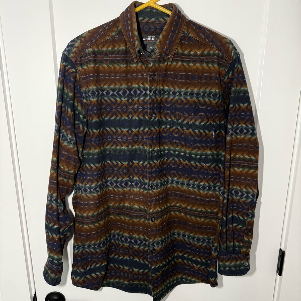 Woolrich Multicolor Patterned Casual Button Down … - image 1